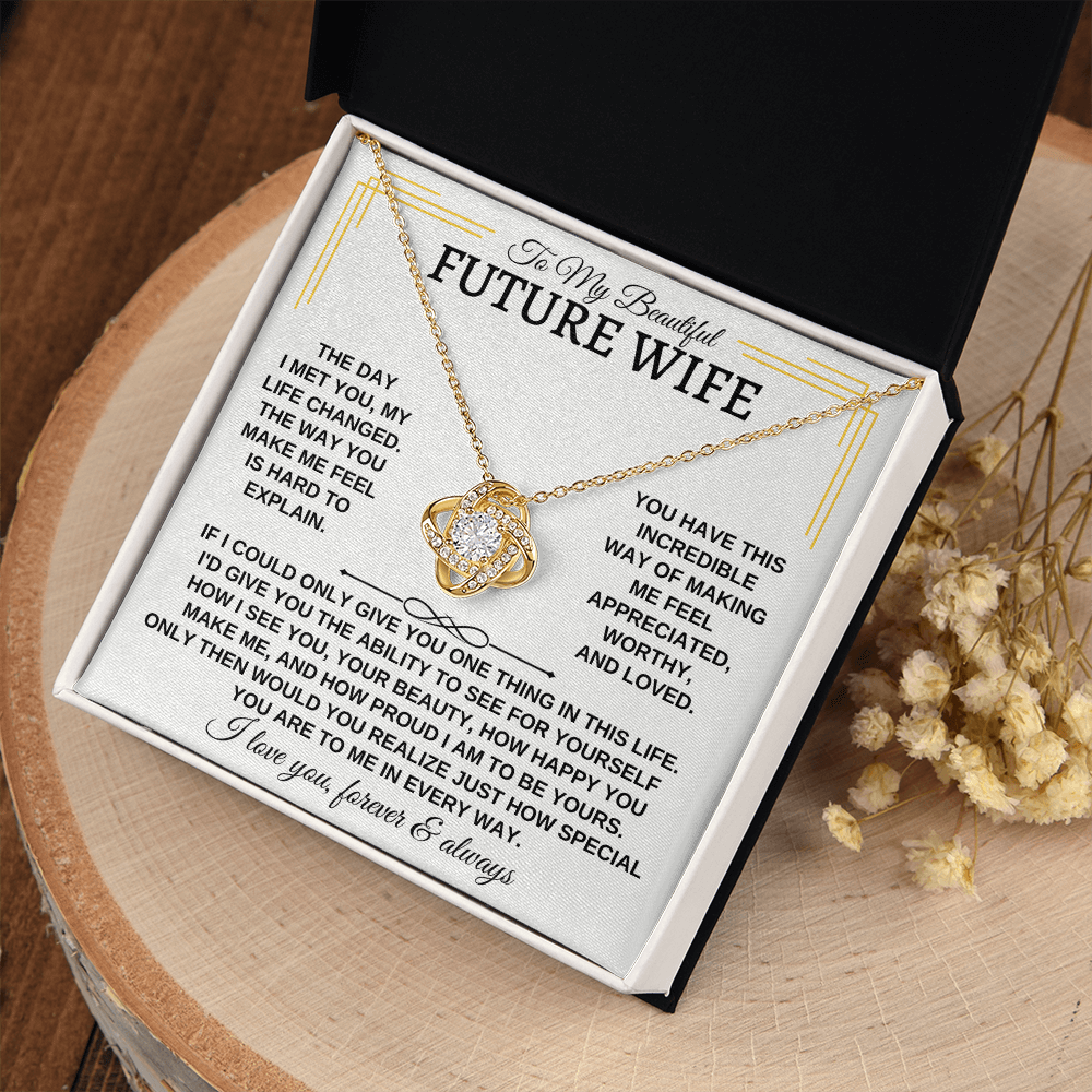 To My Beautiful Future Wife - Love Knot Gift Set - SS162SM3
