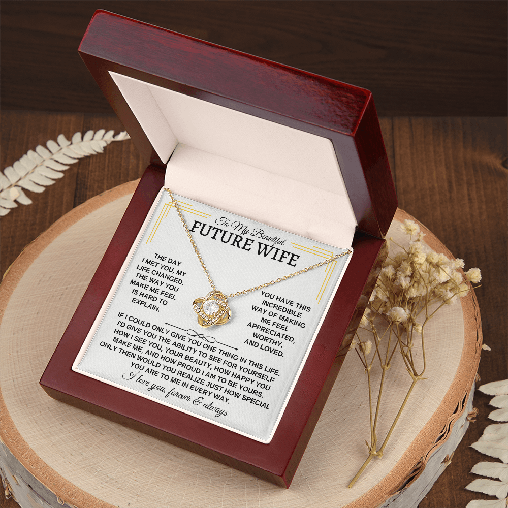 To My Beautiful Future Wife - Love Knot Gift Set - SS162SM3