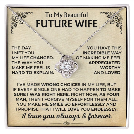 To My Beautiful Future Wife - Love Knot Gift Set - SS502