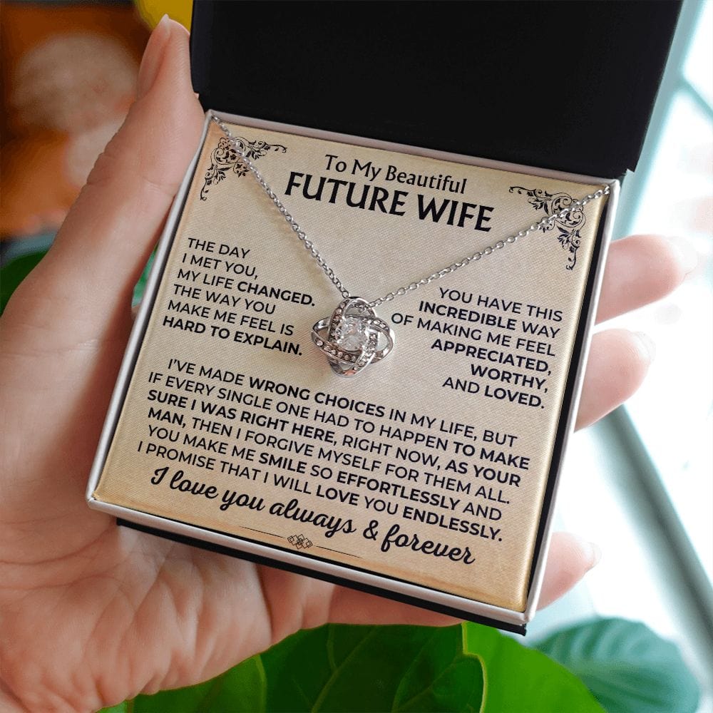 To My Beautiful Future Wife - Love Knot Gift Set - SS502