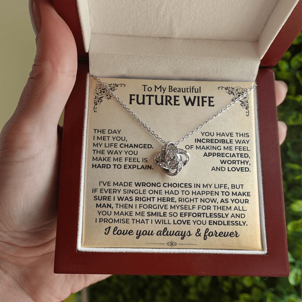 To My Beautiful Future Wife - Love Knot Gift Set - SS502