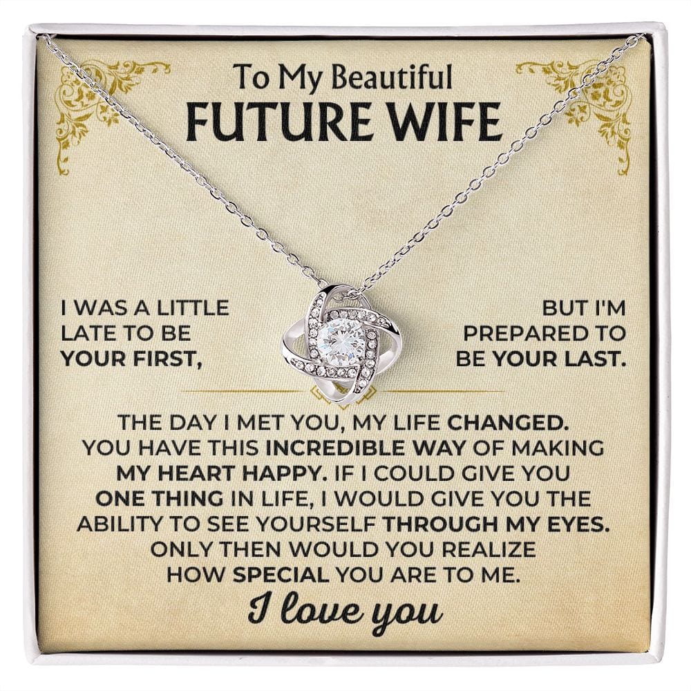 To My Beautiful Future Wife - Love Knot Gift Set - SS503