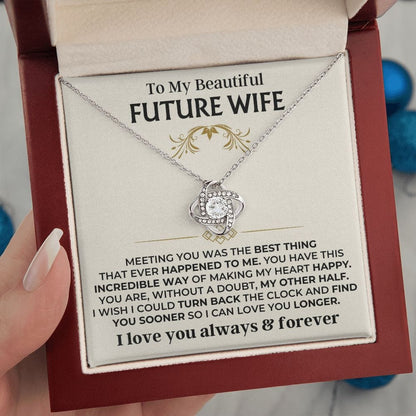 To My Beautiful Future Wife - Love Knot Gift Set - SS505