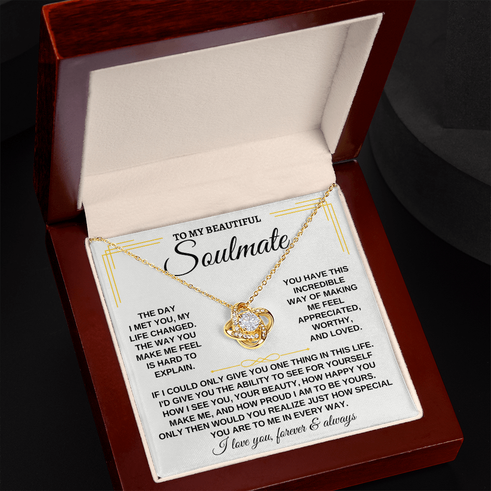 To My Beautiful Soulmate - Love Knot Gift Set - SS162SM2