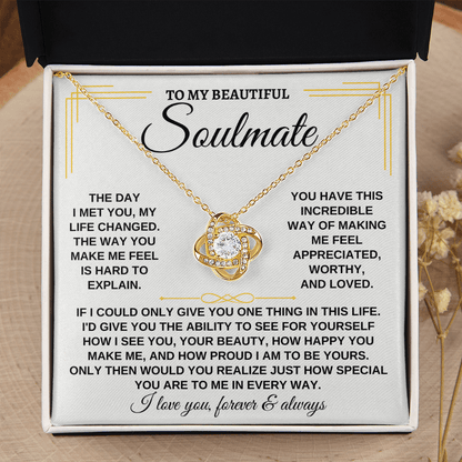 To My Beautiful Soulmate - Love Knot Gift Set - SS162SM2