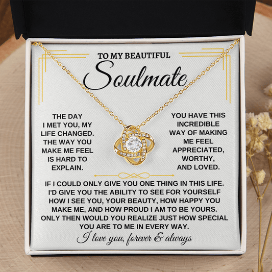 To My Beautiful Soulmate - Love Knot Gift Set - SS162SM2