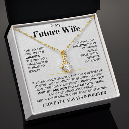 To My Future Wife - Beautiful 18k Gold Finish Gift Set - SS162
