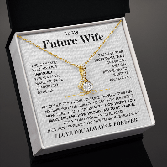 To My Future Wife - Beautiful 18k Gold Finish Gift Set - SS162