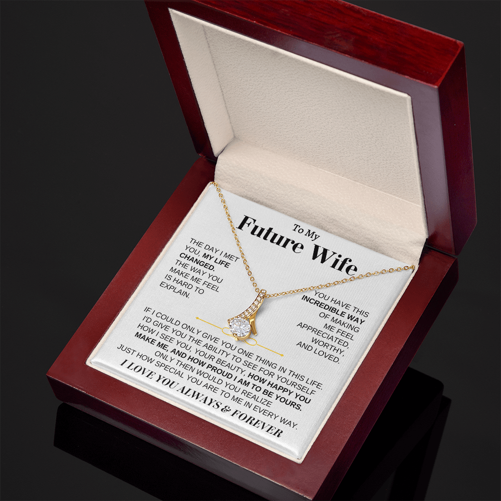 To My Future Wife - Beautiful 18k Gold Finish Gift Set - SS162