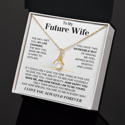 To My Future Wife - Beautiful 18k Gold Finish Gift Set - SS162