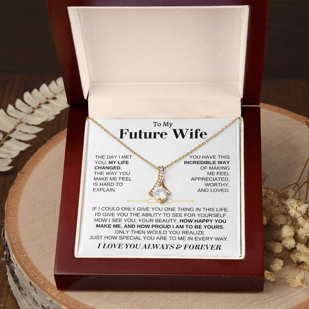To My Future Wife - Beautiful 18k Gold Finish Gift Set - SS162