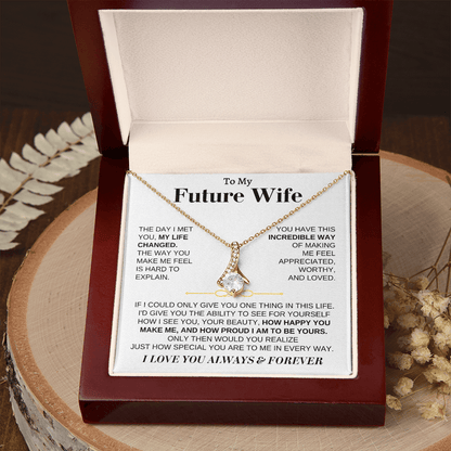 To My Future Wife - Beautiful 18k Gold Finish Gift Set - SS162