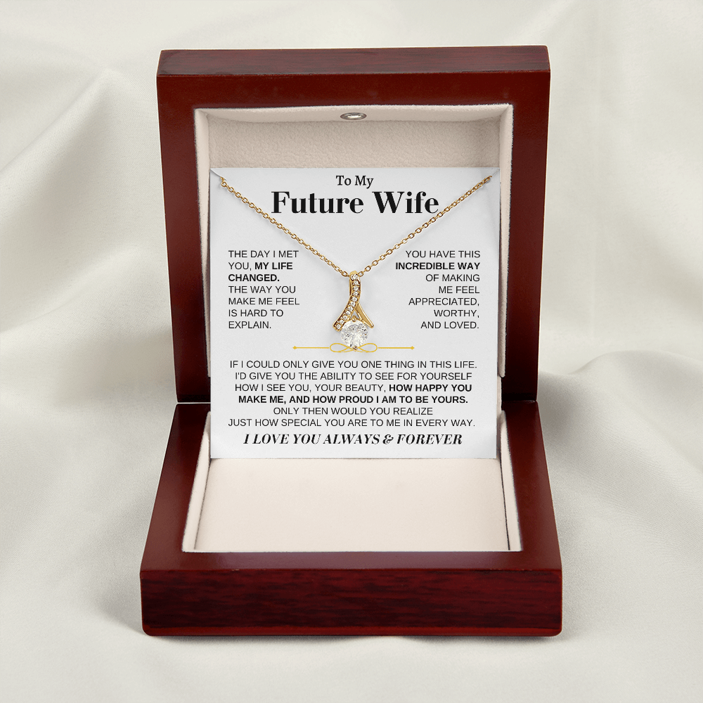 To My Future Wife - Beautiful 18k Gold Finish Gift Set - SS162