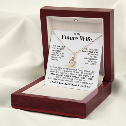 To My Future Wife - Beautiful 18k Gold Finish Gift Set - SS162