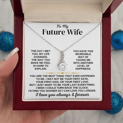 To My Future Wife - I'd Find You Sooner - Necklace Gift Set - SS348