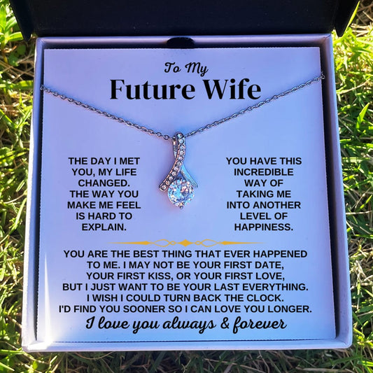 To My Future Wife - I'd Find You Sooner - Necklace Gift Set - SS348