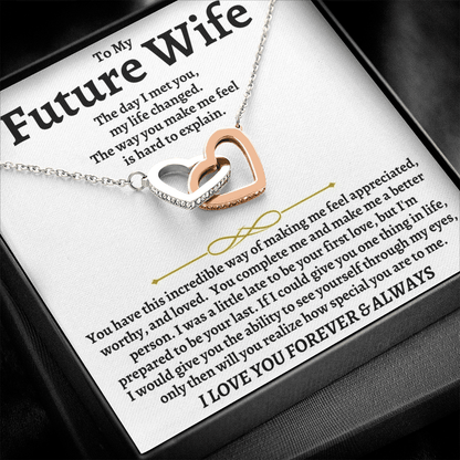 To My Future Wife - Intertwined Hearts Gift Set - SS40