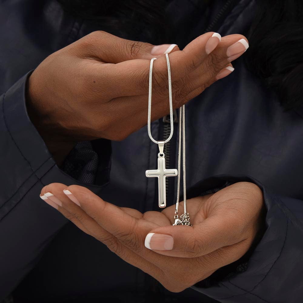 To My Grandson - Artisan-Crafted Cross with Message Card - Gift Set - SS564
