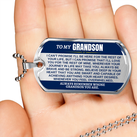 To My Grandson - Beautiful Love Tag - Gift Set - SS293