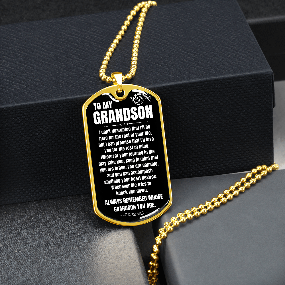 To My Grandson - Beautiful Love Tag - Gift Set - SS99