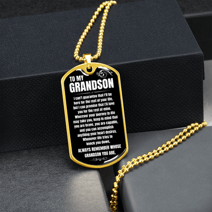 To My Grandson - Beautiful Love Tag - Gift Set - SS99