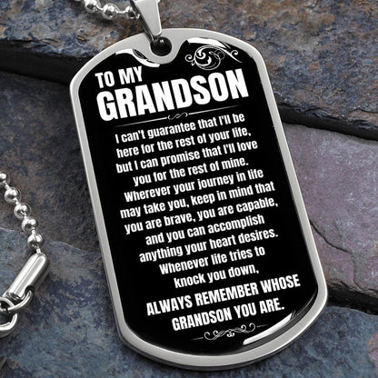 To My Grandson - Beautiful Love Tag - Gift Set - SS99
