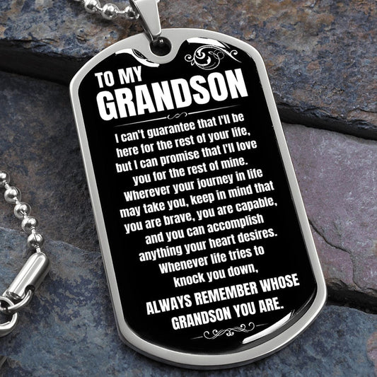 To My Grandson - Beautiful Love Tag - Gift Set - SS99