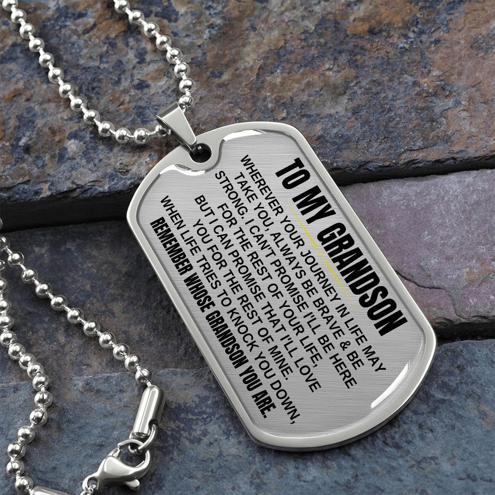 To My Grandson - Beautiful Love Tag - SS299