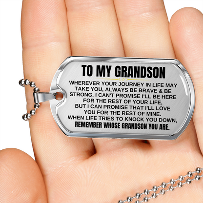 To My Grandson - Beautiful Love Tag - SS299