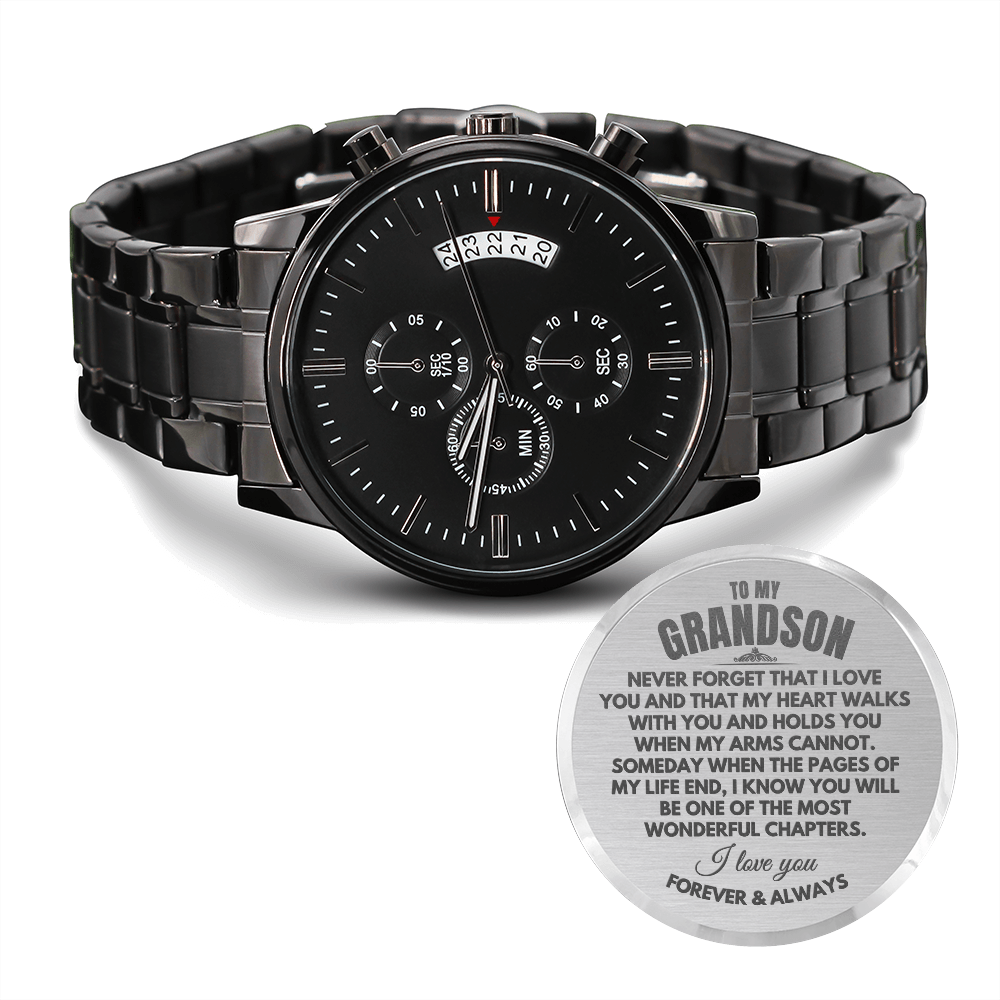 To My Grandson - Engraved Premium Watch - SS233