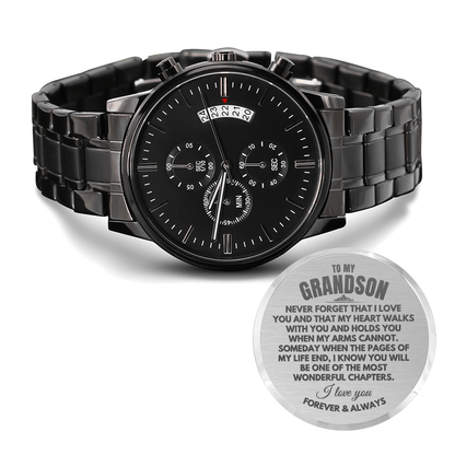 To My Grandson - Engraved Premium Watch - SS233