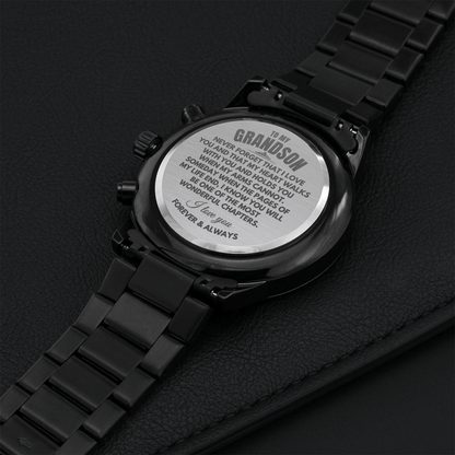 To My Grandson - Engraved Premium Watch - SS233