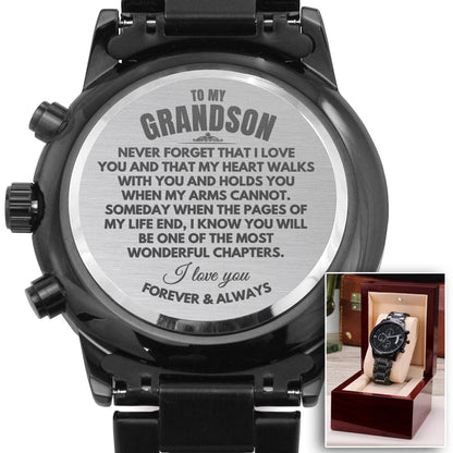 To My Grandson - Engraved Premium Watch - SS233