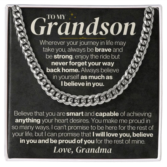 To My Grandson - Personalized - Believe In Yourself - Gift Set - SS328V3