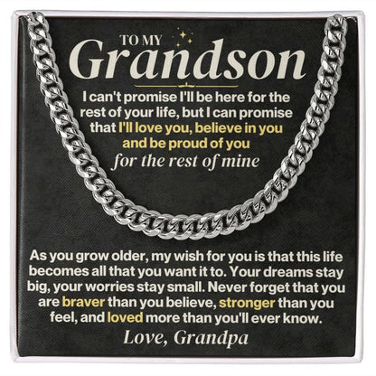 To My Grandson - Personalized - Rest Of Mine - Gift Set - SS330