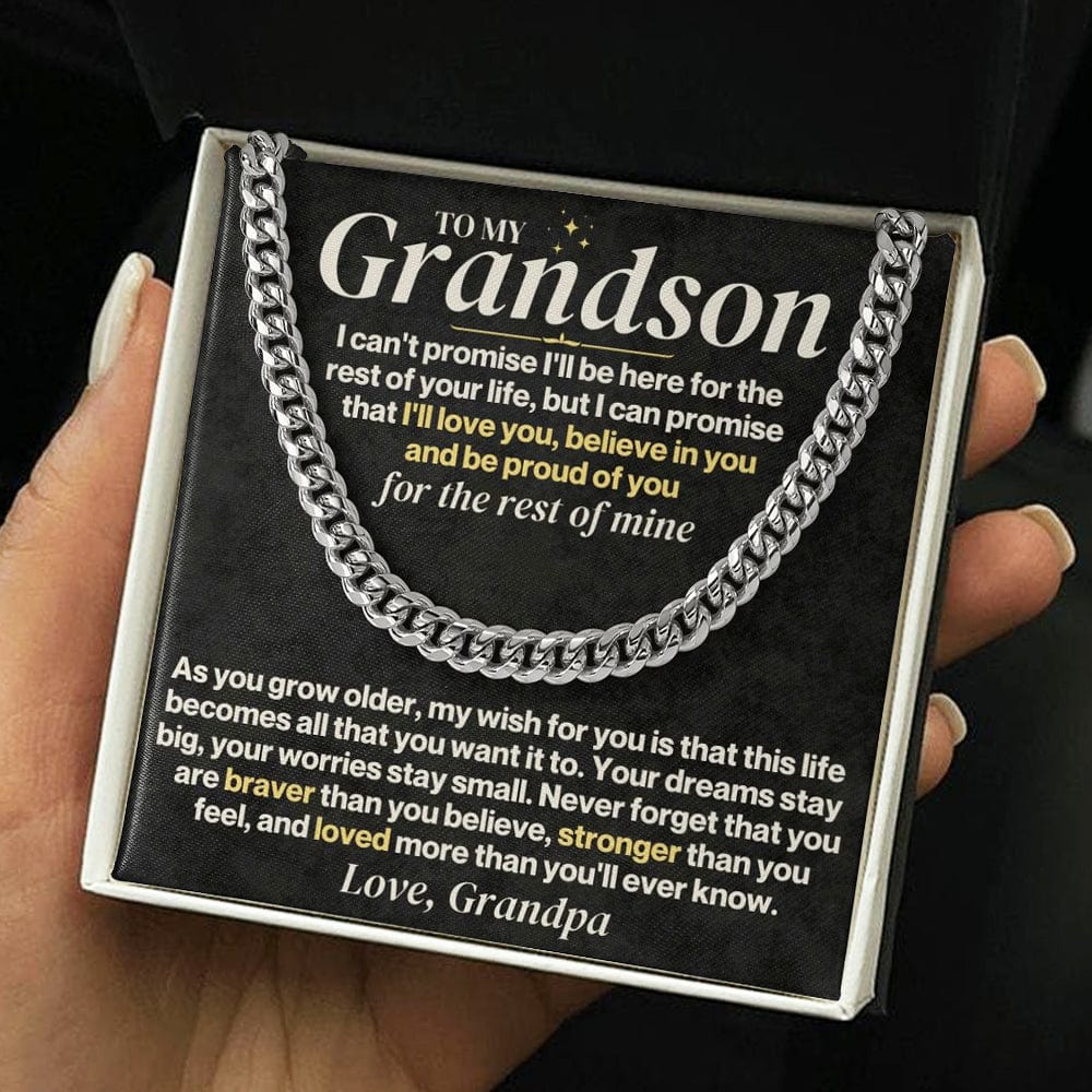 To My Grandson - Personalized - Rest Of Mine - Gift Set - SS330