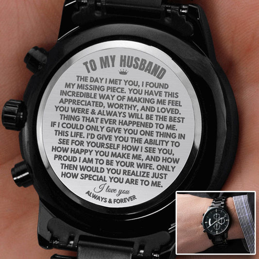 To My Husband - Engraved Premium Watch - SS216