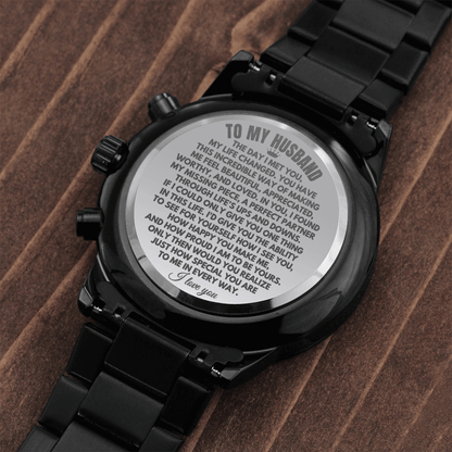 To My Husband - Engraved Premium Watch - SS222