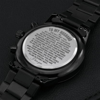 To My Husband - Engraved Premium Watch - SS222