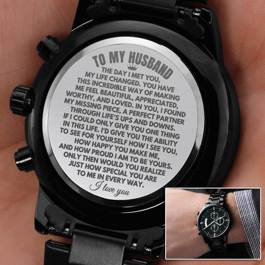 To My Husband - Engraved Premium Watch - SS222
