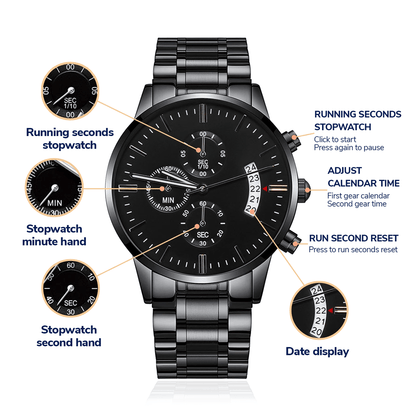To My Husband - Luxury Engraved Watch - SS07