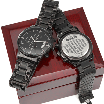 To My Husband - Luxury Engraved Watch - SS07