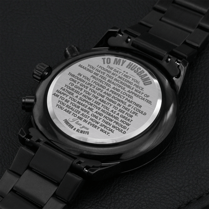 To My Husband - Perfect Life Partner - Engraved Premium Watch - SS243