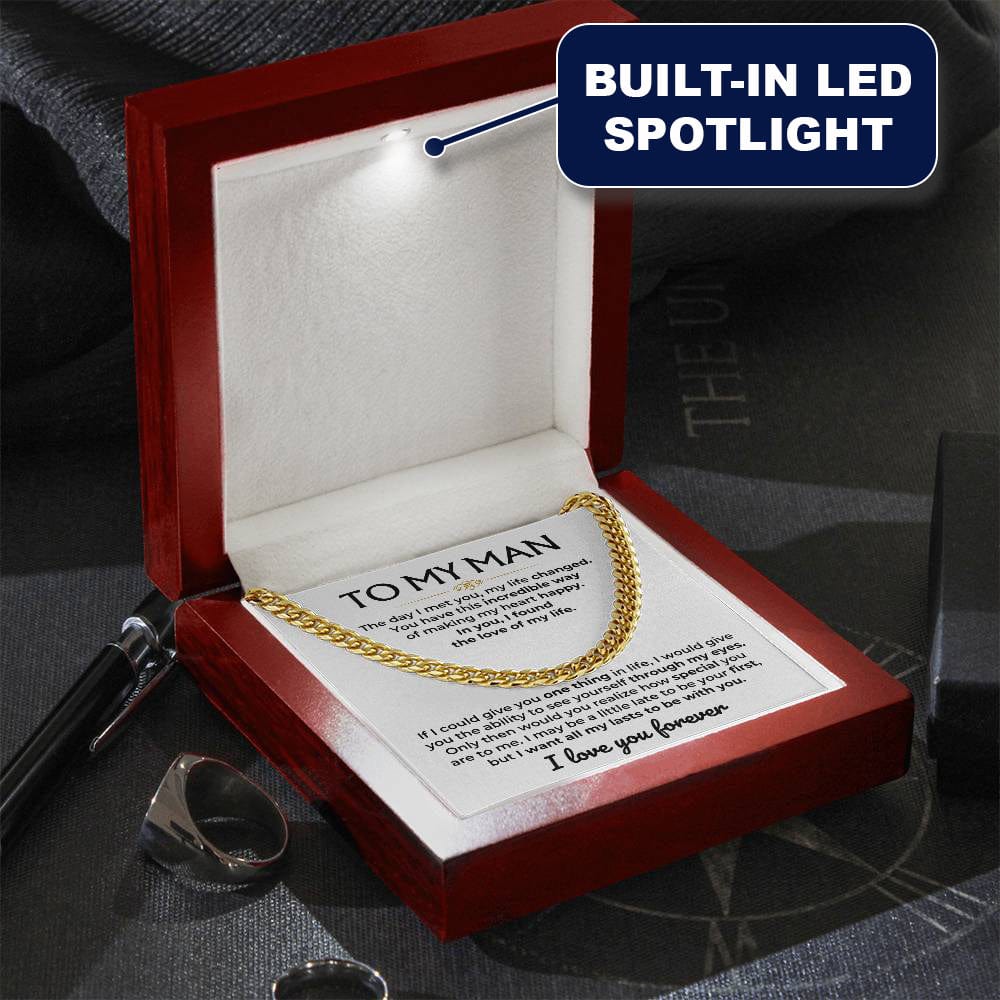 To My Man - Cuban Link Chain Gift Set - SS593