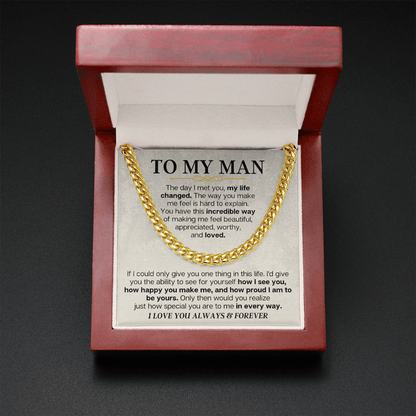 To My Man - Cuban Link - Special Gift Set - SS166