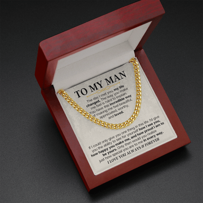 To My Man - Cuban Link - Special Gift Set - SS166