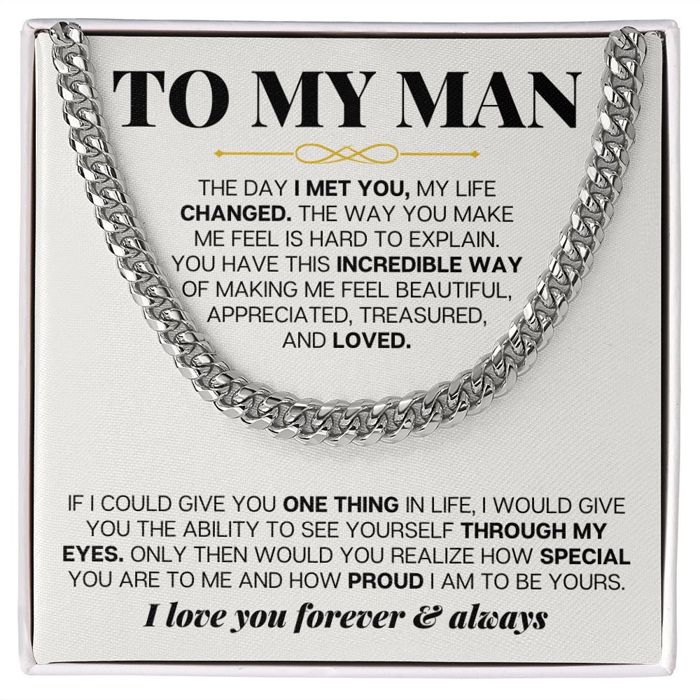 To My Man - Cuban Link - Special Gift Set - SS257