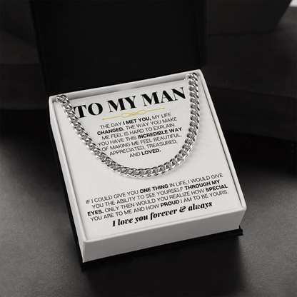To My Man - Cuban Link - Special Gift Set - SS257