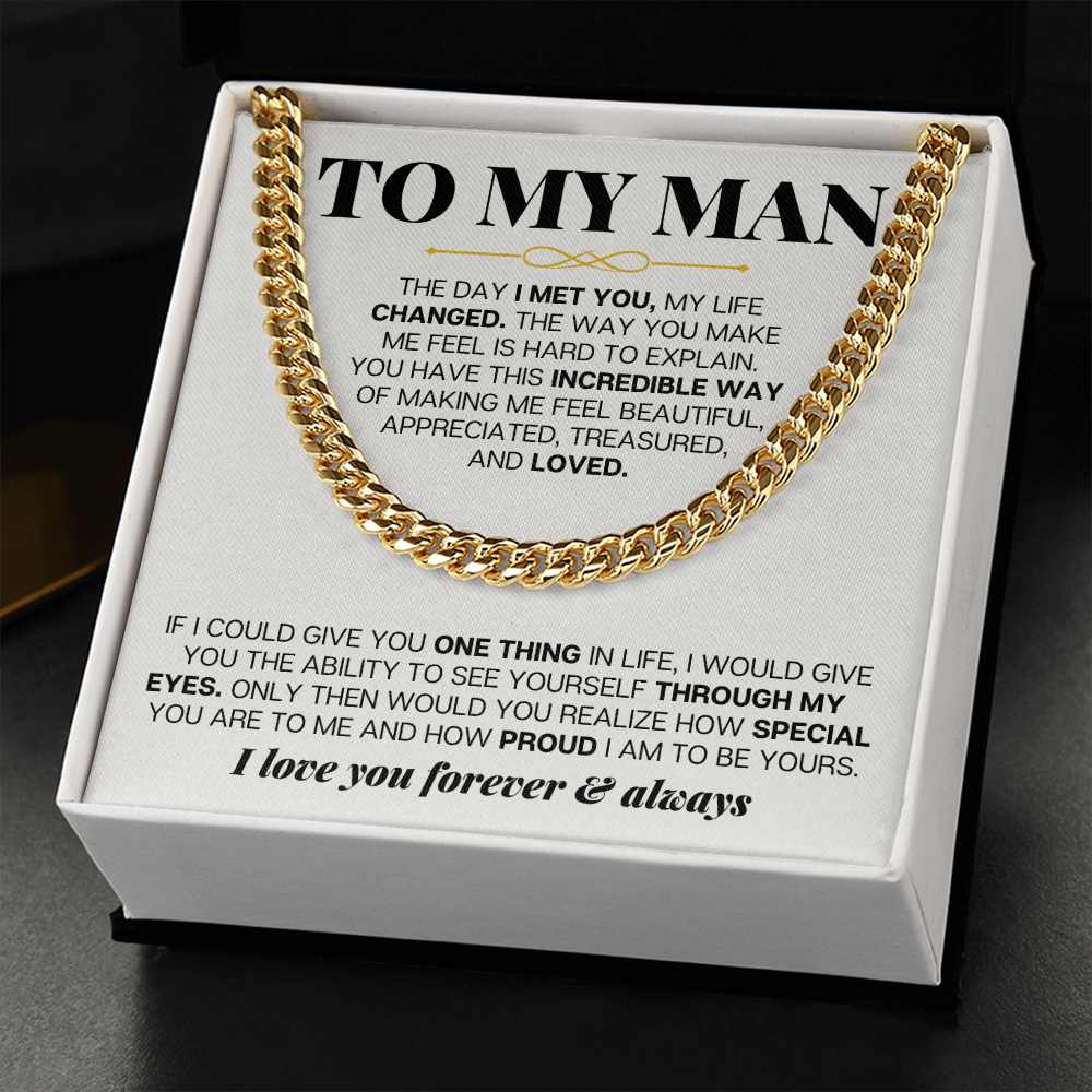 To My Man - Cuban Link - Special Gift Set - SS257