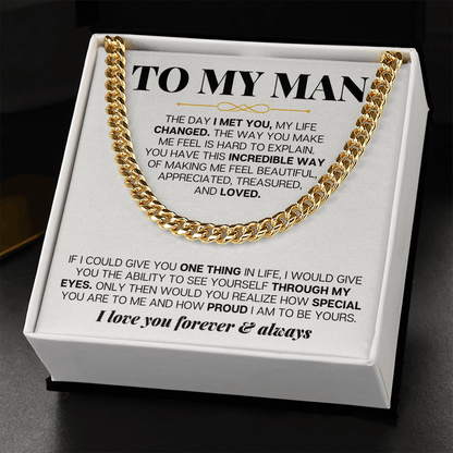 To My Man - Cuban Link - Special Gift Set - SS257